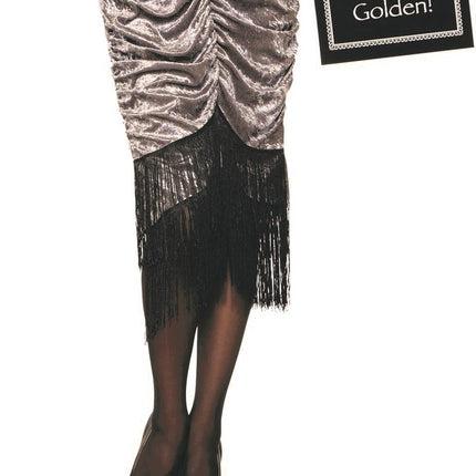 Silver Silent Movie Gray 1920's Flapper Adult Standard Size Costume
