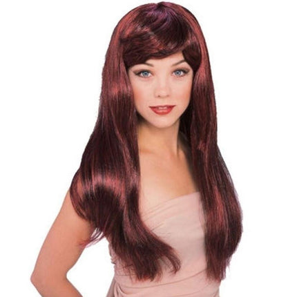 Rubie's Costume Red with Black Glamour Wig, Red/Black, One Size