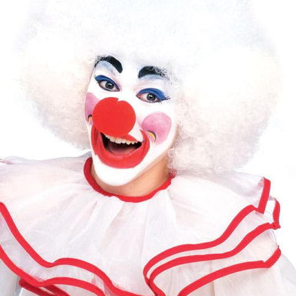 Rubie's White Clown Curly Afro Costume Wig