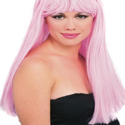 Sexy Light Pink Glamour Wig