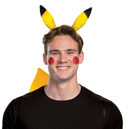 Pikachu Pokemon Yellow Headband and Tail Kit Adult
