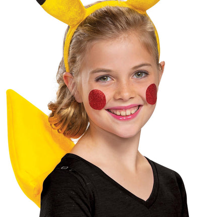 Pikachu Pokemon Yellow Headband and Tail Kit Adult