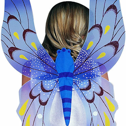 Blue Fairy Wings For Child or adult 34 X 23 inches