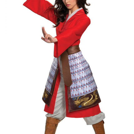Mulan Hero Red Dress Deluxe Costume Adult X-Large 18-20
