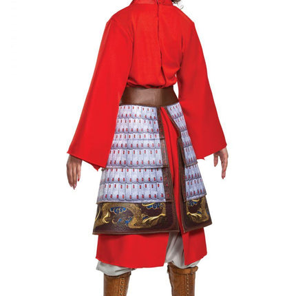 Mulan Hero Red Dress Deluxe Costume Adult X-Large 18-20