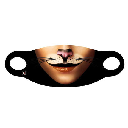 Reusable Halloween Face Cover Cat Design Cute Face Mask