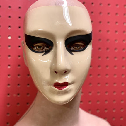 Cesar Painted White Female Semi-Rigid Plastic Face Mask