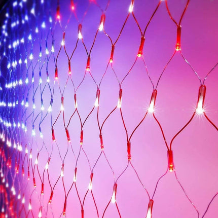 420 LED American Advanced Flag String Lights