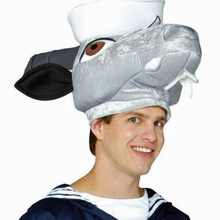 Navy Goat Hat Head Piece Military Mascot Adult