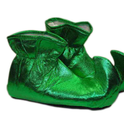 Green Cloth Elf Shoes Christmas Costume Accessory