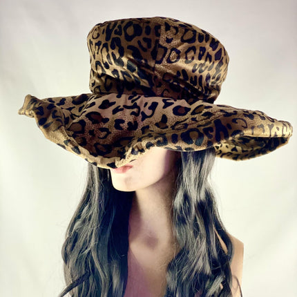 Cheetah Leopard Print Pimpette Lady Pimp Costume Hat