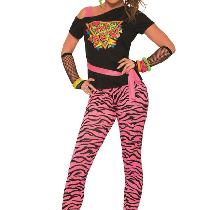 Women's I love the 80s Wild Child Madonna Adult Retro Costume