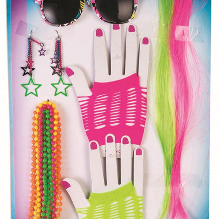80's To The Max Neon Costume Accessory Set