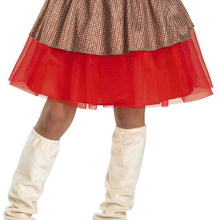 Sock Monkey Girl Child Costume Size Small 4-6