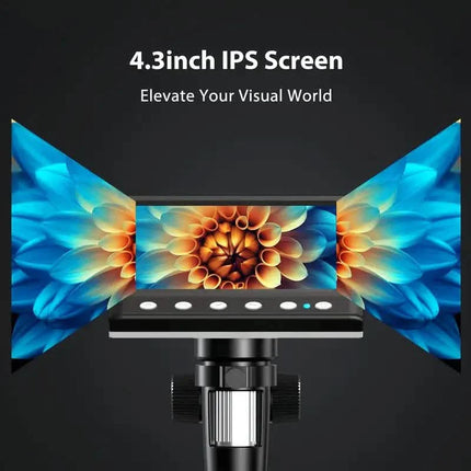 4.3'' IPS LCD Digital Microscope 1000X Magnification Microscope