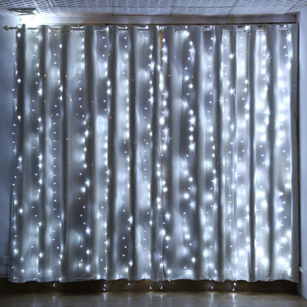448 LED 6.6 x 19.6 Ft. LED Curtain Lights with 8 Light Modes and Memory Function