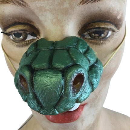 Cobra Snake Nose with Fangs Costume Accessory on an Elastic Band