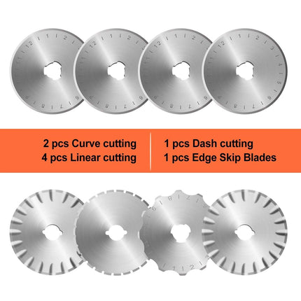 45mm Rotary Cutter Set with 8 Replacement Blades