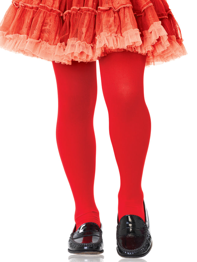 Children's Tights - Red - 4-6