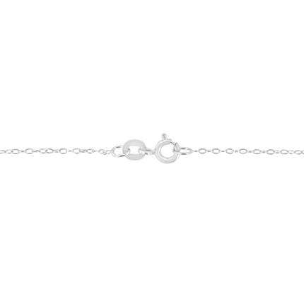 AGS Certified 10K White Gold 1/3 Cttw Bezel Set Round Diamond Solitaire 16-18" Adjustable Pendant Necklace (I-J Color, SI1-SI2 Clarity)