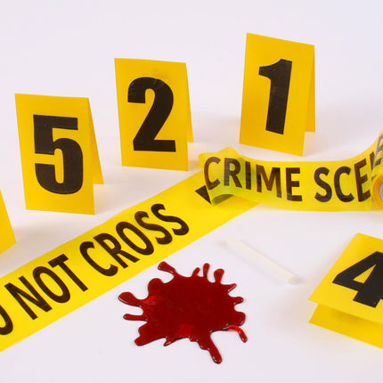 Crime Scene Do Not Cross Tape Kit Halloween Decorations