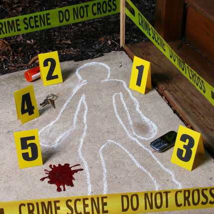 Crime Scene Do Not Cross Tape Kit Halloween Decorations