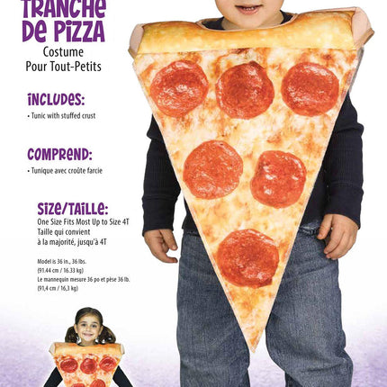 Fun World Toddler Pizza Slice Foam Tunic Costume 3T-4T