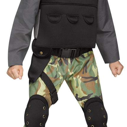 Skull Soldier Soldier Crane Military Child Costume