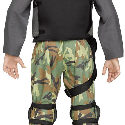 Skull Soldier Soldier Crane Military Child Costume