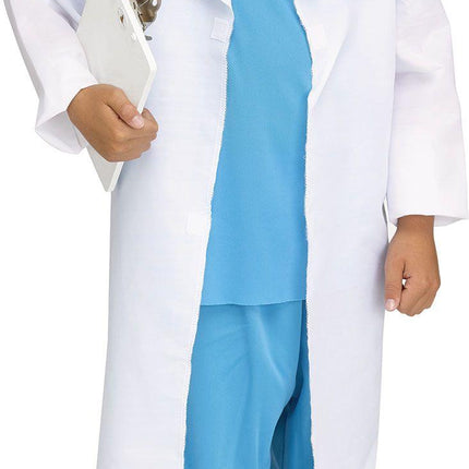 Doctor Child Surgeon Costume Lab Coat Size Small 4-6