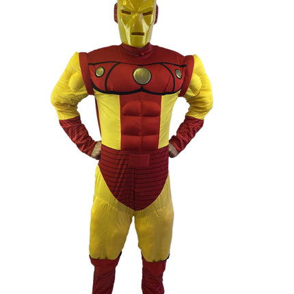 Iron Man Deluxe Muscle Chest Comic Book Adult Costume