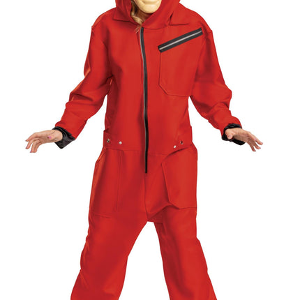 Money Heist Salvador Dali Adult Jumpsuit Deluxe Adult Costume X-Large 42-46
