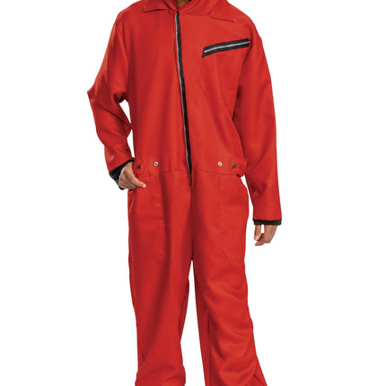 Money Heist Salvador Dali Adult Jumpsuit Deluxe Adult Costume X-Large 42-46