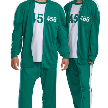 Squid Games Player 456 Track Suit Costume Adult Large/X-Large