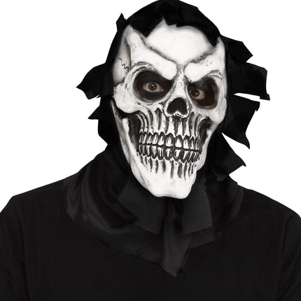 Skull Reaper Skeleton Shroud Adult Mask