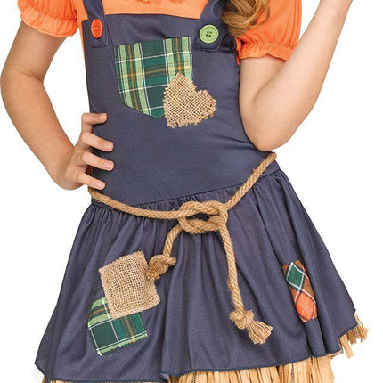 Cute Scarecrow Child Costume Size Medium 8-10