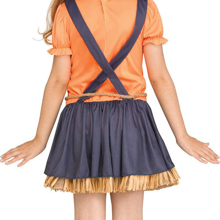 Cute Scarecrow Child Costume Size Medium 8-10