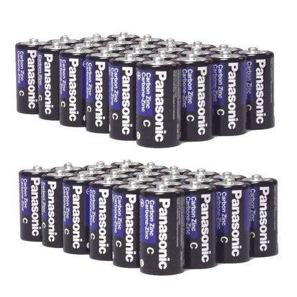 48-Pack: Panasonic Super Heavy Duty C Batteries