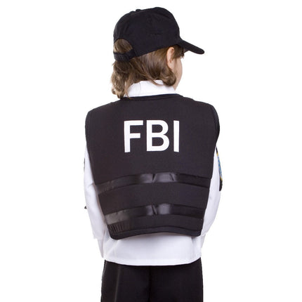 Kids FBI Costume with Agent Suit, Badge and Law Enforcement Style