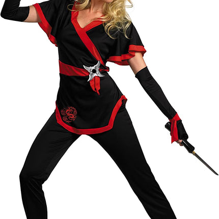 Ninja Dragon Female Adult Halloween Costume