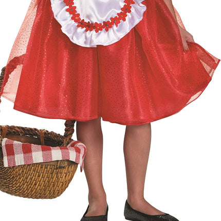Little Red Riding Hood Fairy Tale Deluxe Toddler Costume Medium 7-8