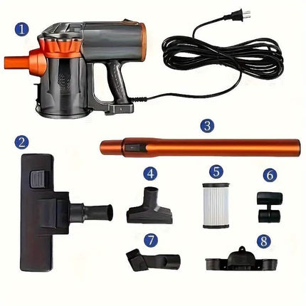 600W 4-in-1 Corded Stick Vacuum Cleaner 18KPa Lightweight Handheld