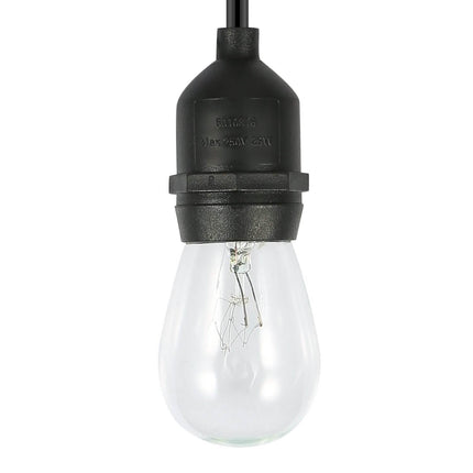 48ft Outdoor String Light Waterproof Patio String Lights Bulbs