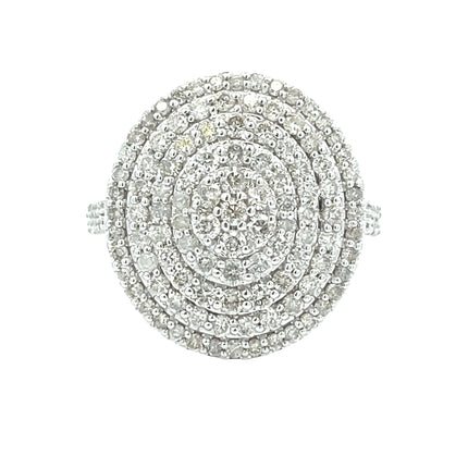 Genuine 1.50ct Diamond Ring 14KT White Gold