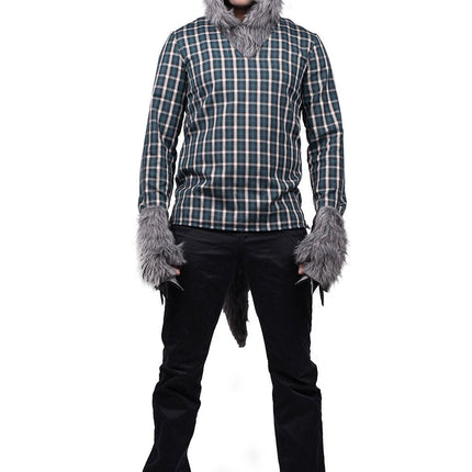 Werewolf Accessory Adult Hood, Gloves and Tail Kit Adult