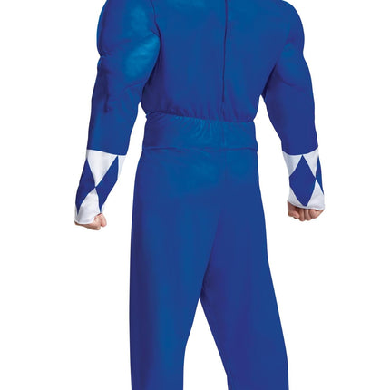 Blue Ranger Power Rangers Classic Deluxe Adult Costume XL 42-46