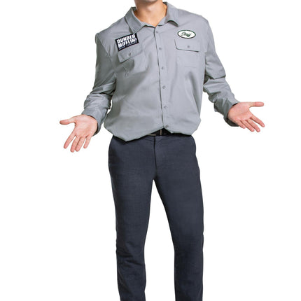The Office Official Warehouse Worker Shirt Deluxe Adult Costume XXL 50-52