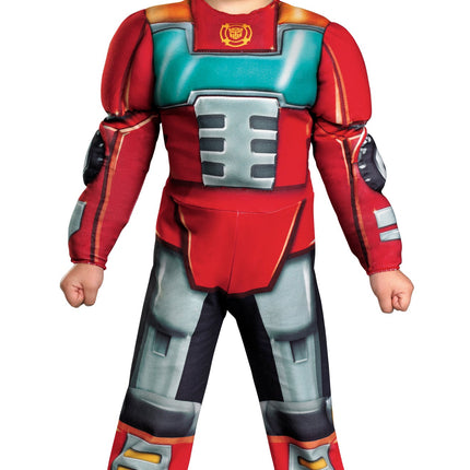 Heatwave Rescue Bot Muscle High Quality Toddler Costume X-Small 3T-4T