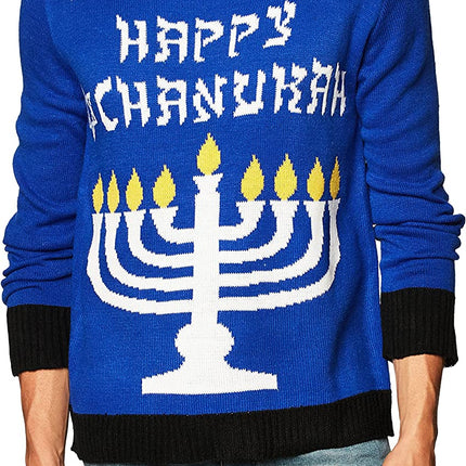 Chanukah Hanukkah Ugly Christmas Sweater Holiday Festive Medium