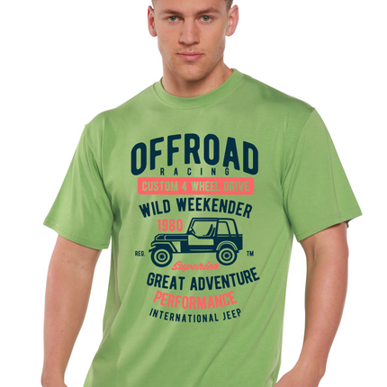 Off Road Racing Spun Bamboo® Men's Bamboo Viscose/Organic Cotton Short Sleeve Graphic T-Shirt